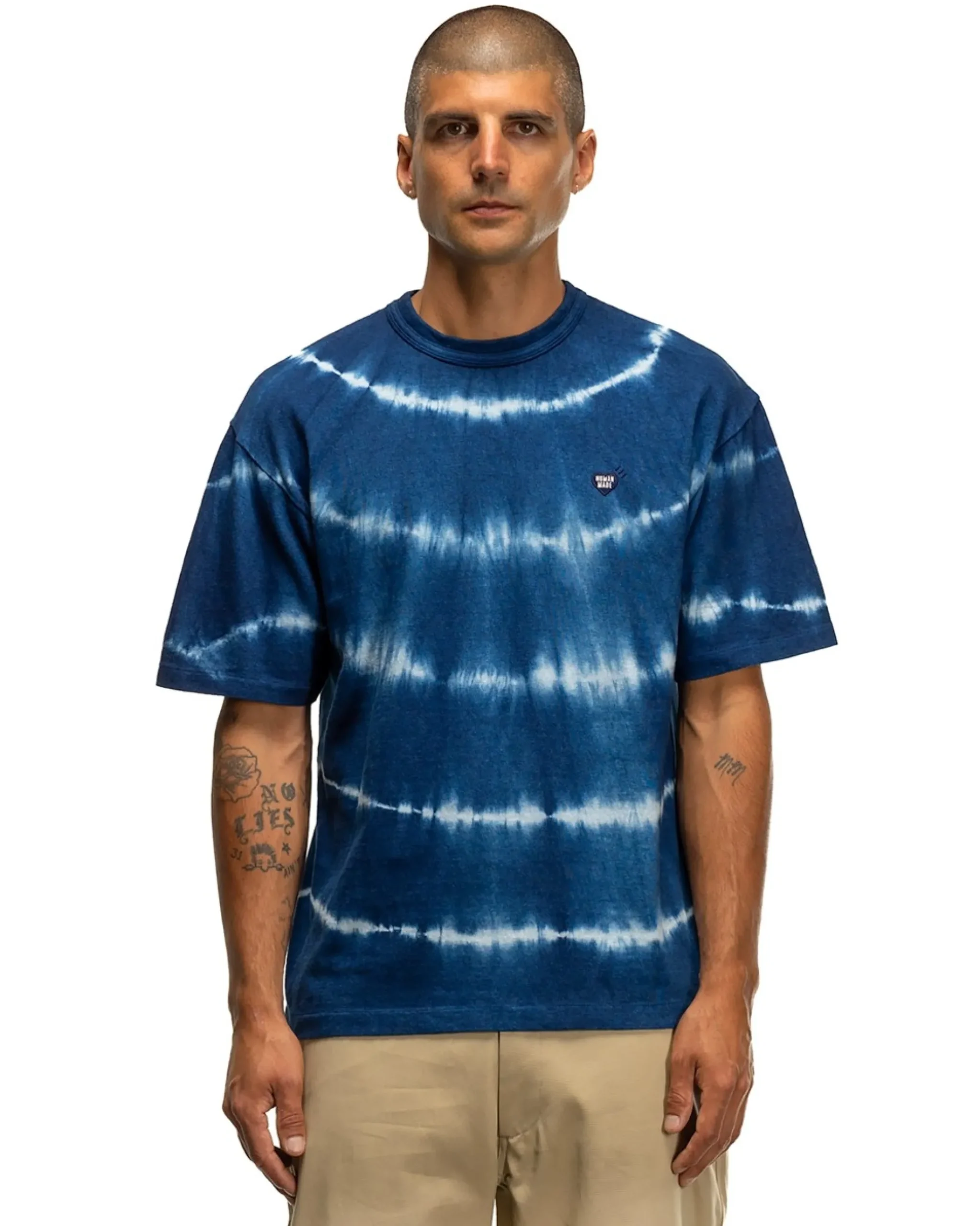 Human Made Indigo Dyed T-Shirt #2 Indigo>Men T-Shirts