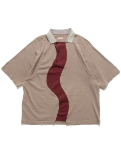 KAPITAL 18.5/ Jersey Kaze Polo Moca>Men Shirts