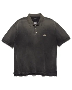 visvim Jumbo Weller S/S Dmgd Black>Men Shirts