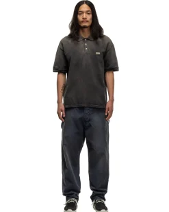 visvim Jumbo Weller S/S Dmgd Black>Men Shirts