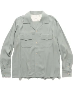 visvim Keesey Shirt L/S Grey>Men Shirts