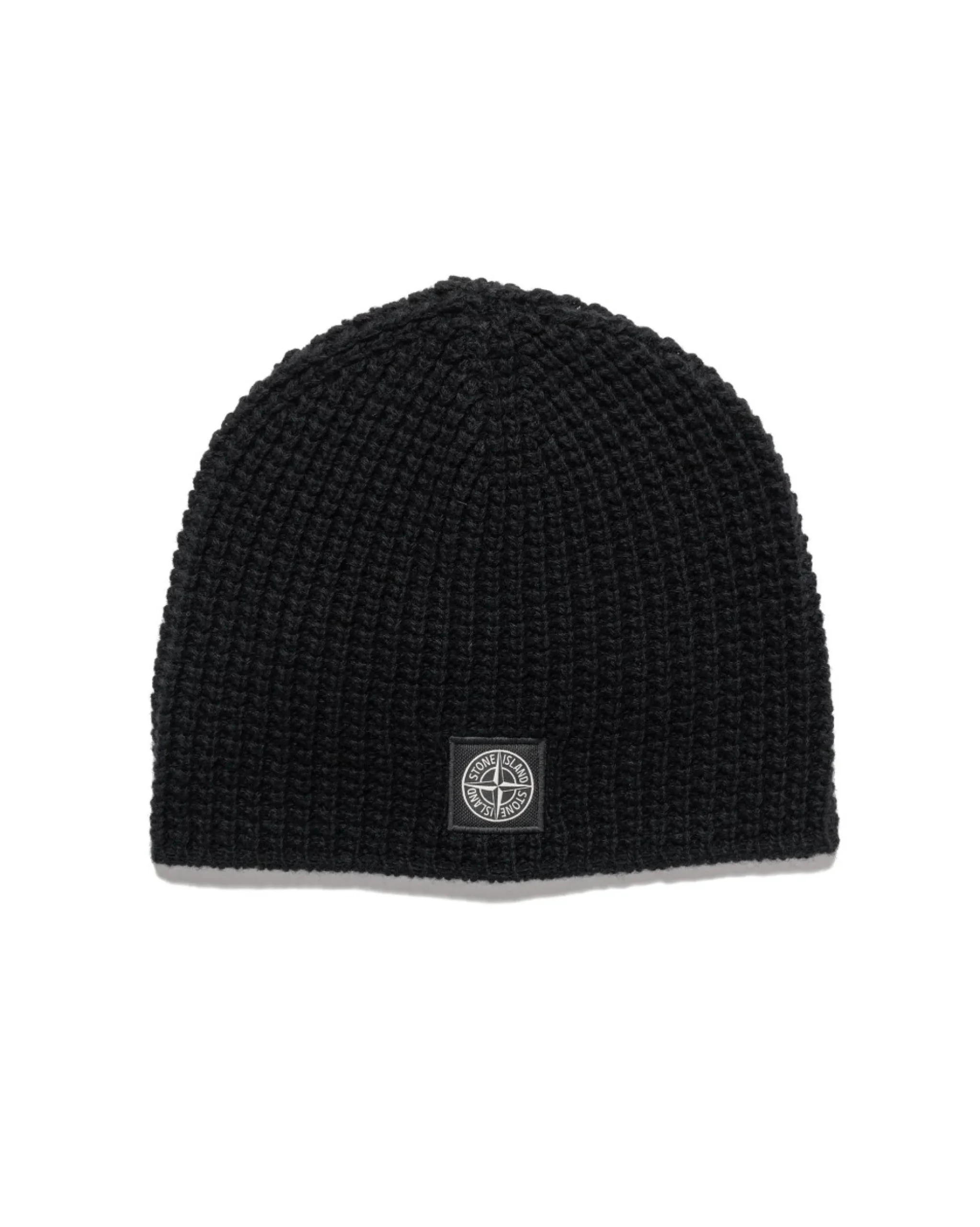Stone Island Lambswool Beanie Black>Men Headwear