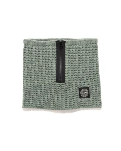Stone Island Lambswool Neck Warmer Sage>Men Accessories
