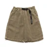 KAPITAL Linen Heavy Canvas Easy Shorts Grey>Men Shorts