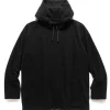 Engineered Garments Long Sleeve Hoody Polyester Waffle Black>Men Sweaters