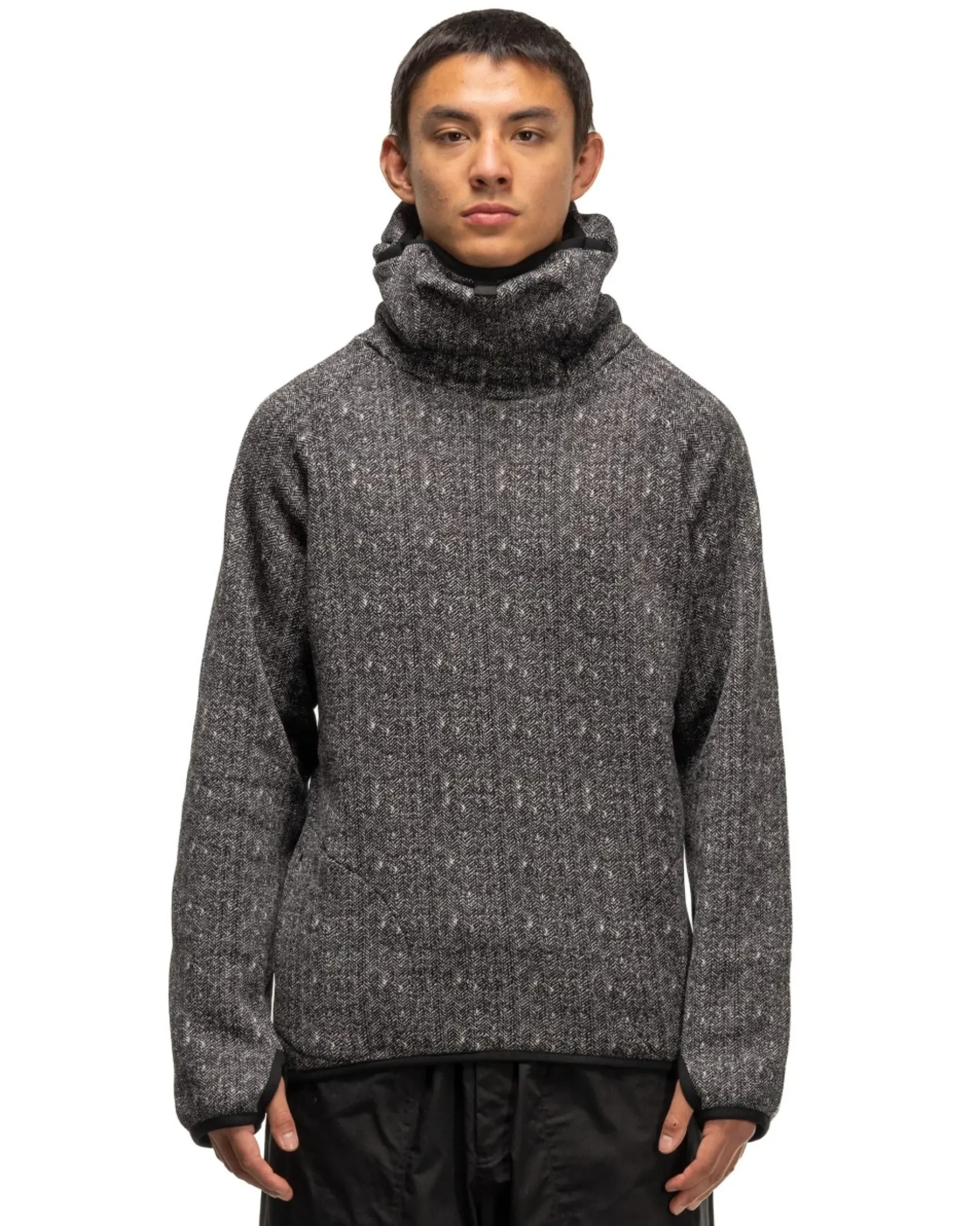 CCP Lt-Ta108 Herringbone Full Face Black>Men Sweaters