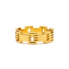 MAPLE Lui Link Ring 14K Gold Plated>Men Accessories