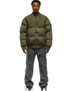 Stone Island Macro Ripstop Nylon Metal In Econyl Regenerated Nylon Down-Tc Jacket Olive>Men Outerwear
