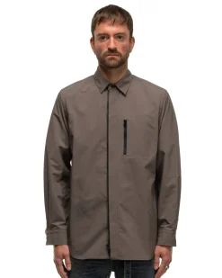 sacai Matte Taffeta L/S Shirt Taupe><noscript><img width=