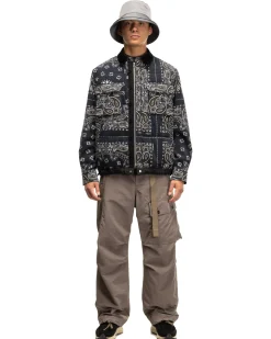 sacai Matte Taffeta Pants Taupe>Men Bottoms