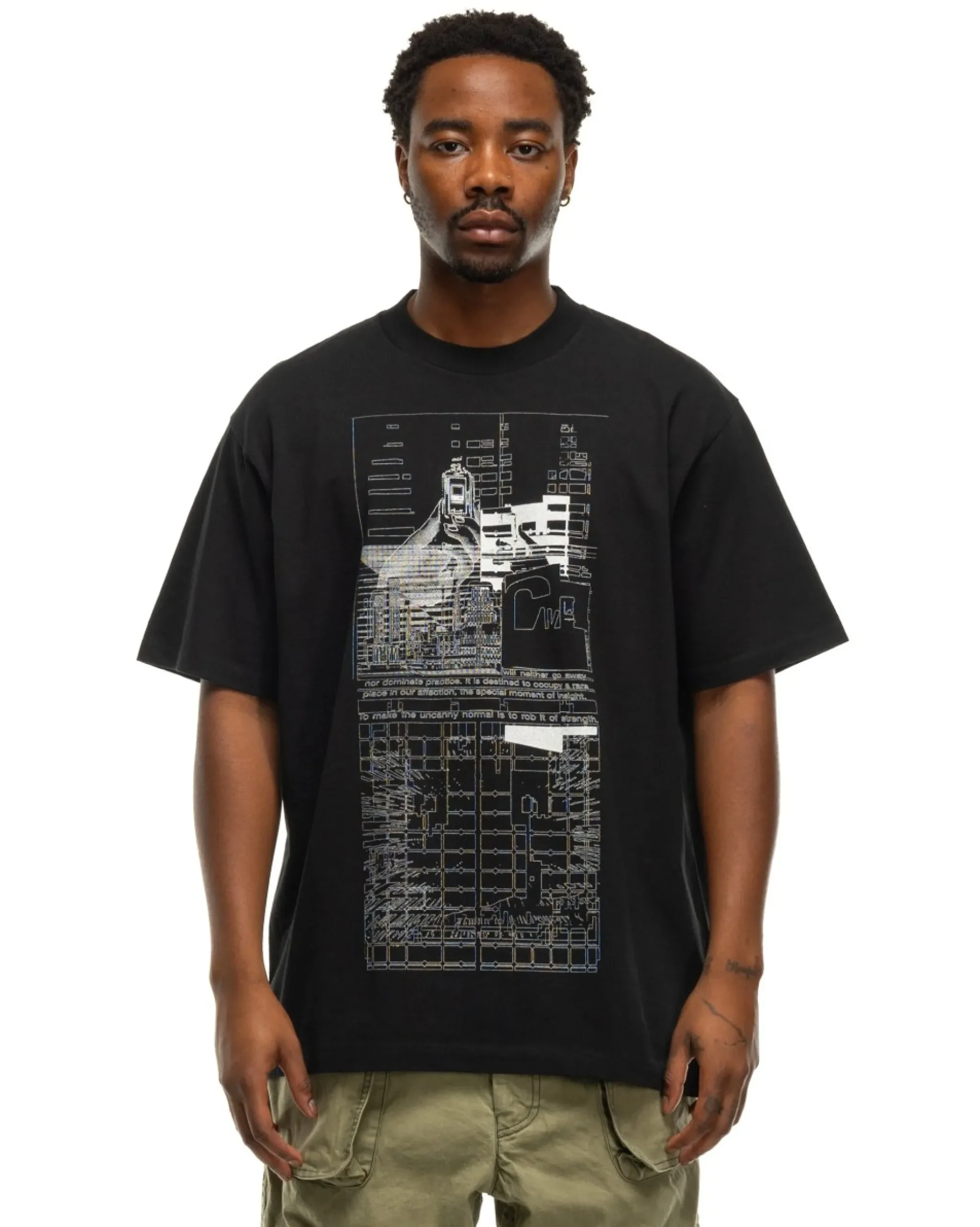 CAV EMPT Md Uncanny Normal T Black>Men T-Shirts