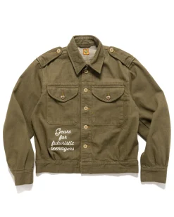 Human Made Military Denim Jacket Olive Drab>Men Outerwear