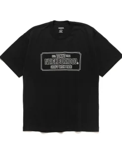 Neighborhood Nh . Tee Ss-1 Black>Men T-Shirts