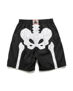KAPITAL Nylon Bone Swim Trunks Black><noscript><img width=