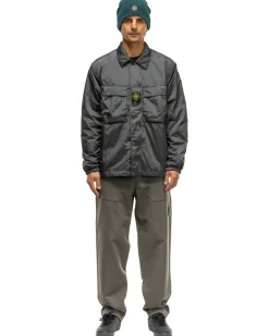 Stone Island Nylon Metal In Econyl Regenerated Nylon Jacket Lead Grey>Men Outerwear