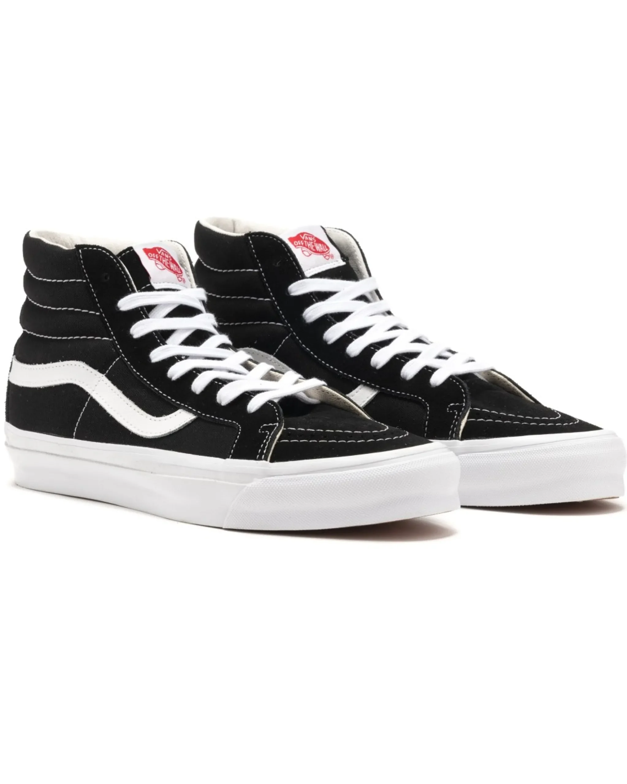 Vans Vault Og Sk8-Hi Lx(Suede/Canvas) Black/True White>Men Footwear