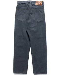 KAPITAL 14Oz Black Denim 5P Coney Okagilly Black><noscript><img width=