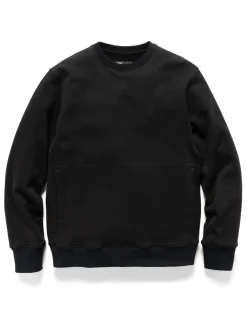HAVEN Prime Crewneck-Suvin Cotton Terry Black>Men Sweaters