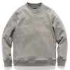HAVEN Prime Crewneck-Suvin Cotton Terry Slate>Men Sweaters