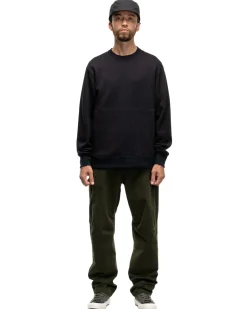 HAVEN Prime Crewneck-Suvin Cotton Terry Black>Men Sweaters