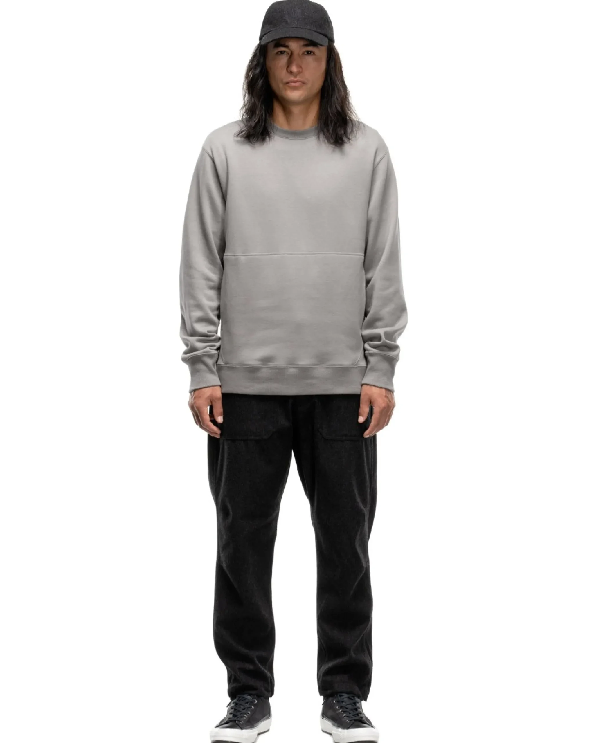HAVEN Prime Crewneck-Suvin Cotton Terry Slate>Men Sweaters
