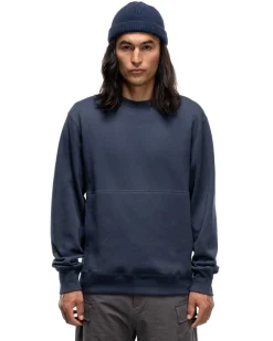 HAVEN Prime Crewneck-Suvin Cotton Terry Navy><noscript><img width=