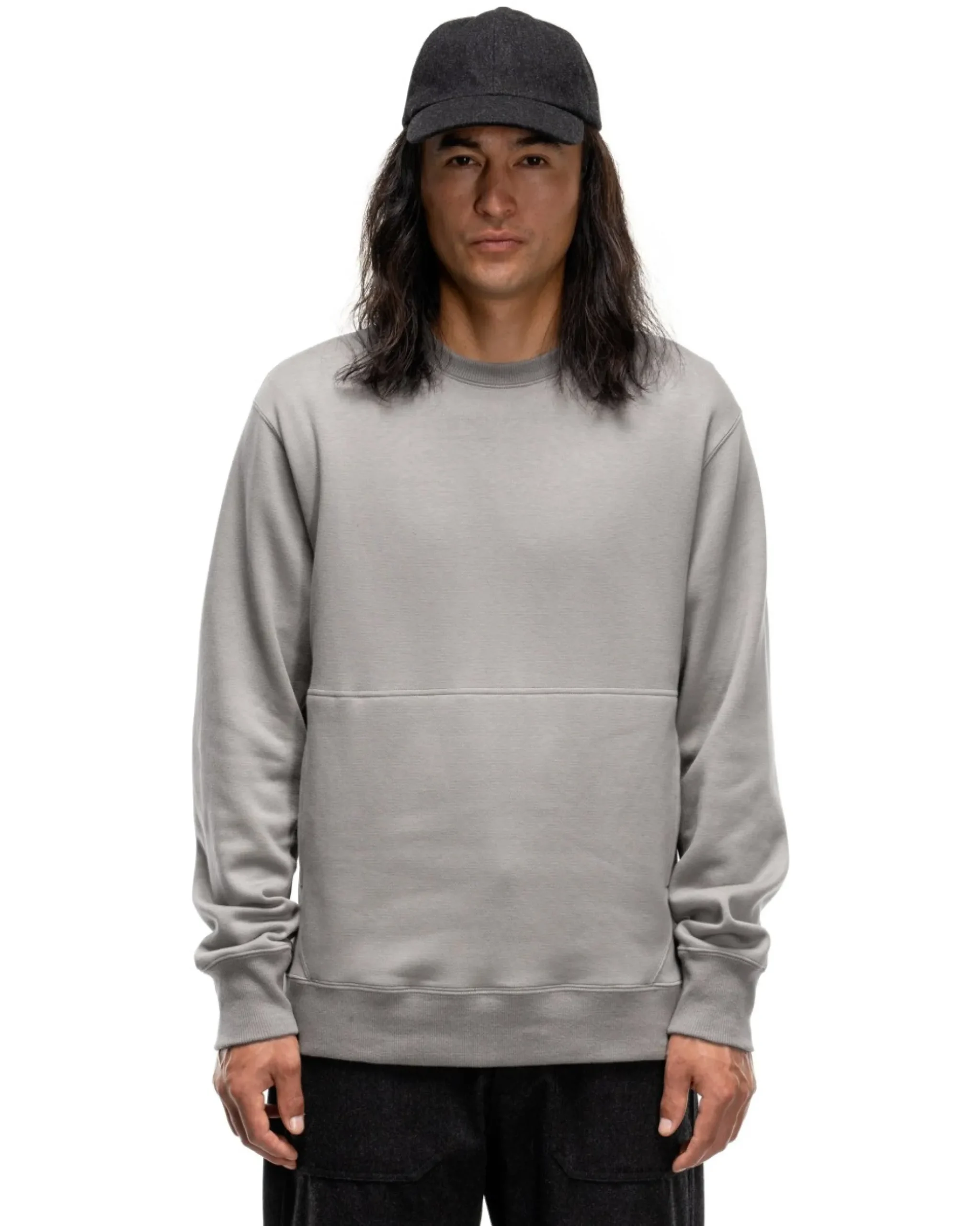 HAVEN Prime Crewneck-Suvin Cotton Terry Slate>Men Sweaters