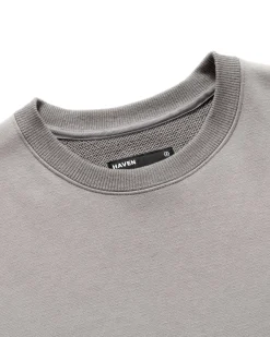 HAVEN Prime Crewneck-Suvin Cotton Terry Slate><noscript><img width=