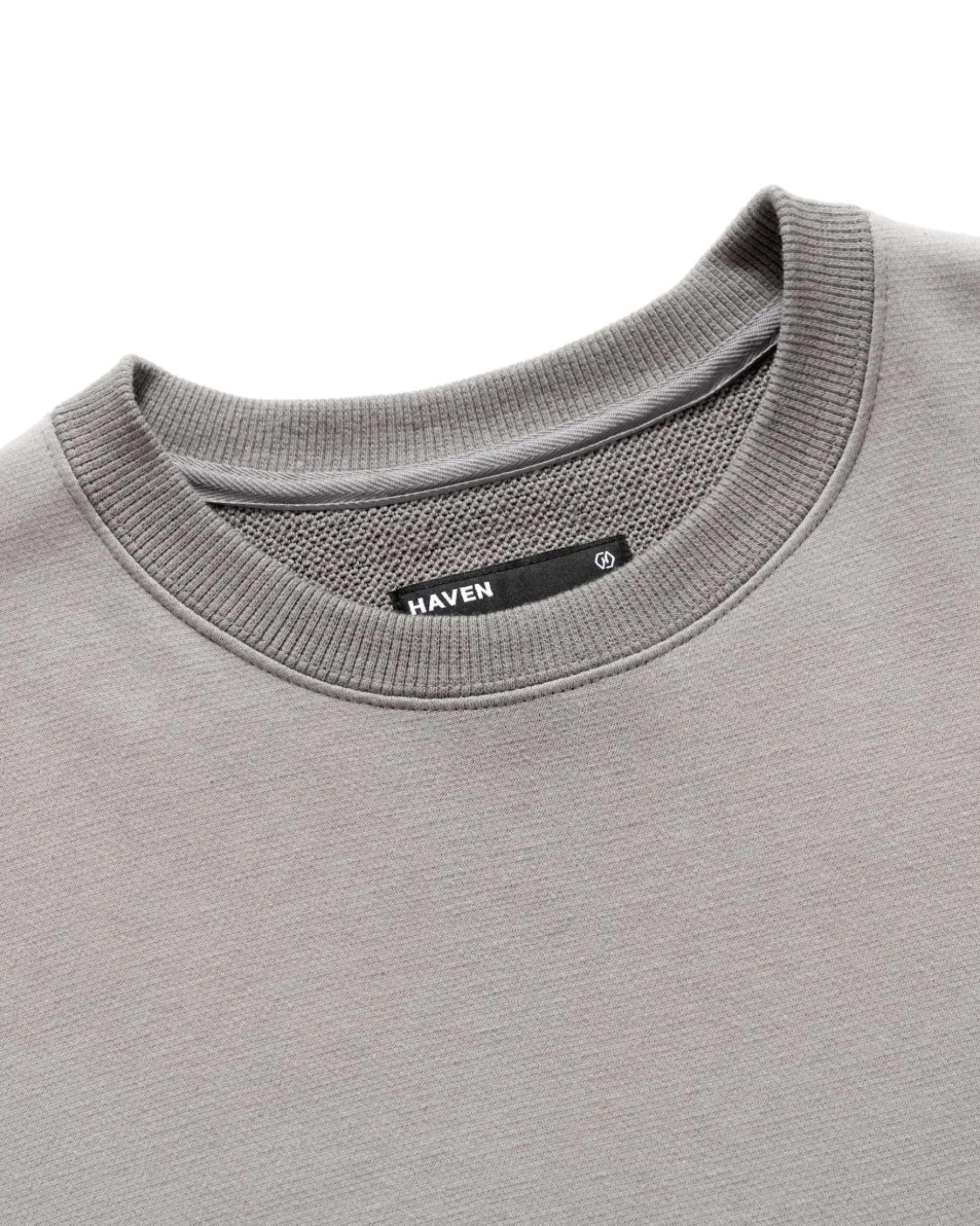 HAVEN Prime Crewneck-Suvin Cotton Terry Slate>Men Sweaters