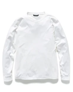 HAVEN Prime Standard Fit T-Shirt L/S-Suvin Cotton Jersey White>Men T-Shirts