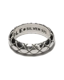 MAPLE Quilted Band Ring Silver 925>Men Accessories