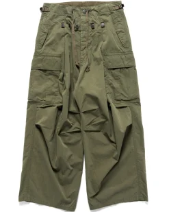 KAPITAL Rip Stop Jumbo Cargo Pants Khaki>Men Bottoms