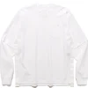 sacai S Cotton Jersey L/S T-Shirt White>Men T-Shirts
