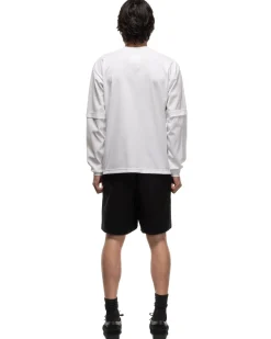 sacai S Cotton Jersey L/S T-Shirt White><noscript><img width=