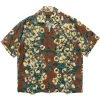 KAPITAL Silk Rayon Cotton-Flower Wrangle Collar Aloha Brown>Men Shirts
