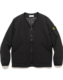 Stone Island Soft Shell-R_E.Dye® Technology In Recycled Polyester With Primaloft® P.U.R.E Insulation Jacket Black>Men Outerwear