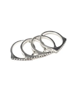 MAPLE Stackable Ring Silver 925 (Fw23)>Men Accessories