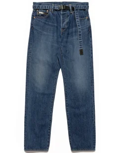 sacai Straight Denim Pant Blue>Men Bottoms