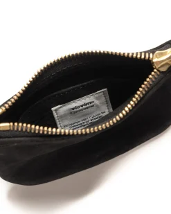 visvim Suede Wallet Black>Men Accessories