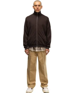 AURALEE Super High Gauge Sweat Zip Blouson Dark Brown>Men Outerwear