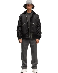 sacai Technical Jersey Pants Gray>Men Bottoms