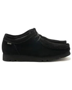 Clarks Originals Wallabee Gtx Suede Black>Men Footwear