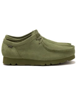 Clarks Originals Wallabee Gtx Suede Loden Green>Men Footwear