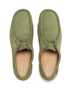 Clarks Originals Wallabee Gtx Suede Loden Green><noscript><img width=