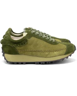 visvim CONTRARY DEPT Walpi Runner Olive>Men Footwear