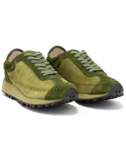 visvim CONTRARY DEPT Walpi Runner Olive>Men Footwear