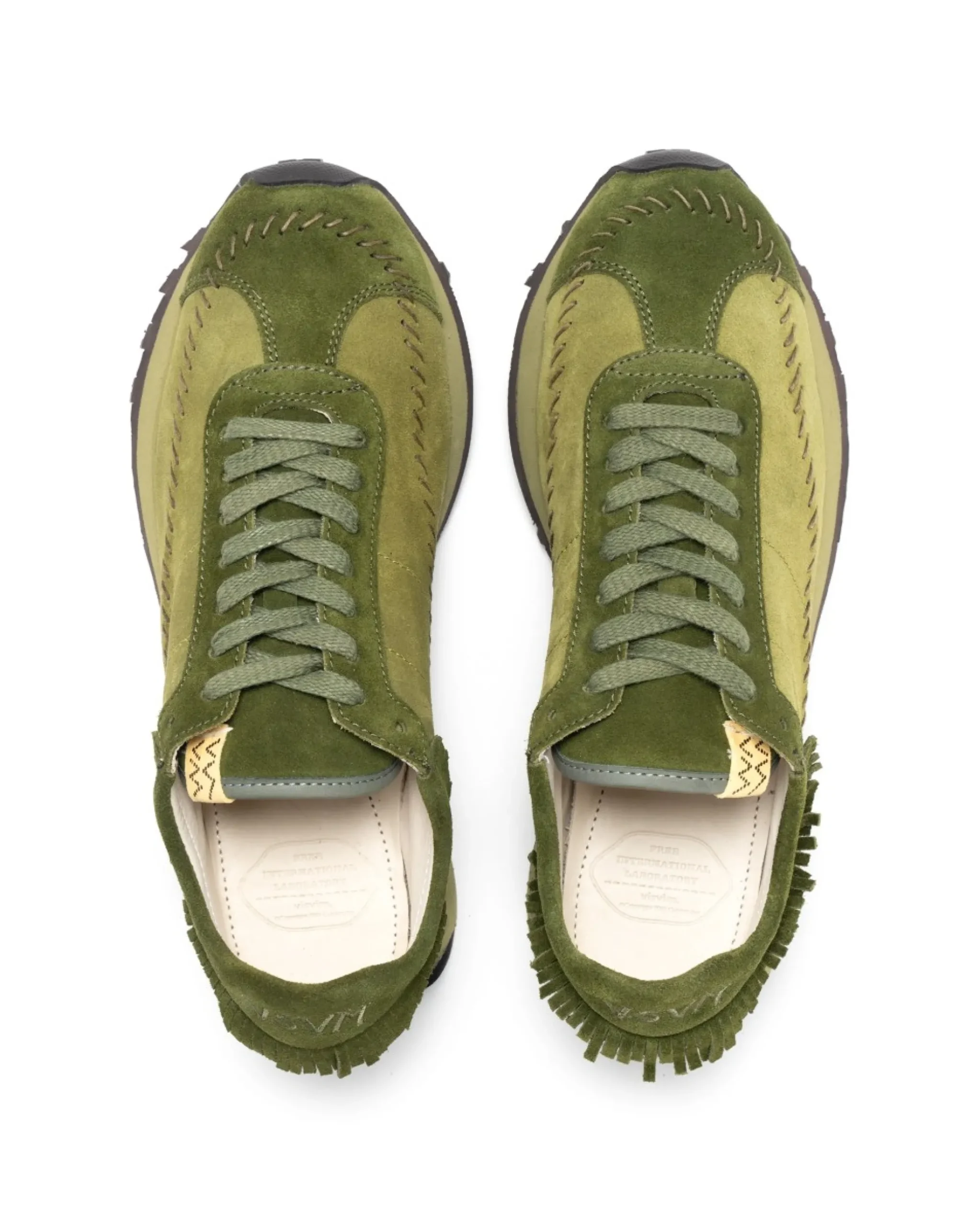 visvim CONTRARY DEPT Walpi Runner Olive>Men Footwear