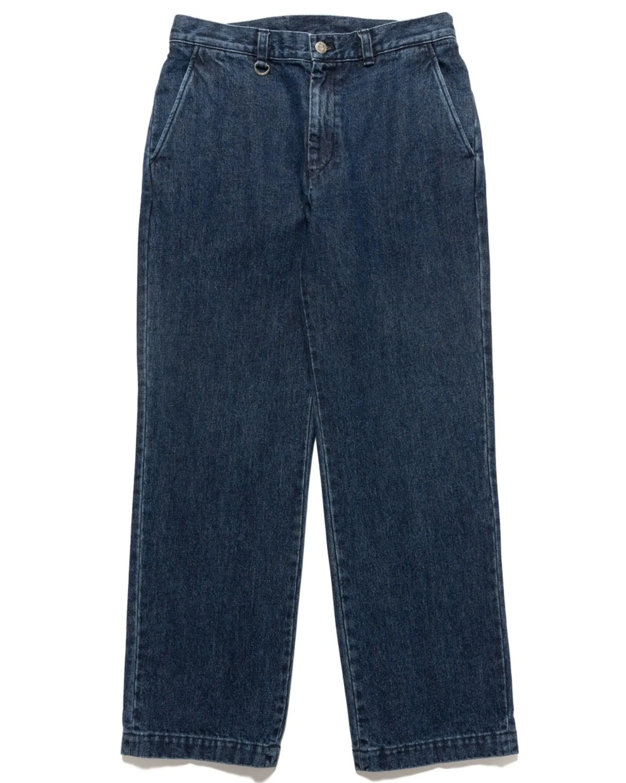 Sophnet. Washed Denim Straight Pants Indigo>Men Bottoms