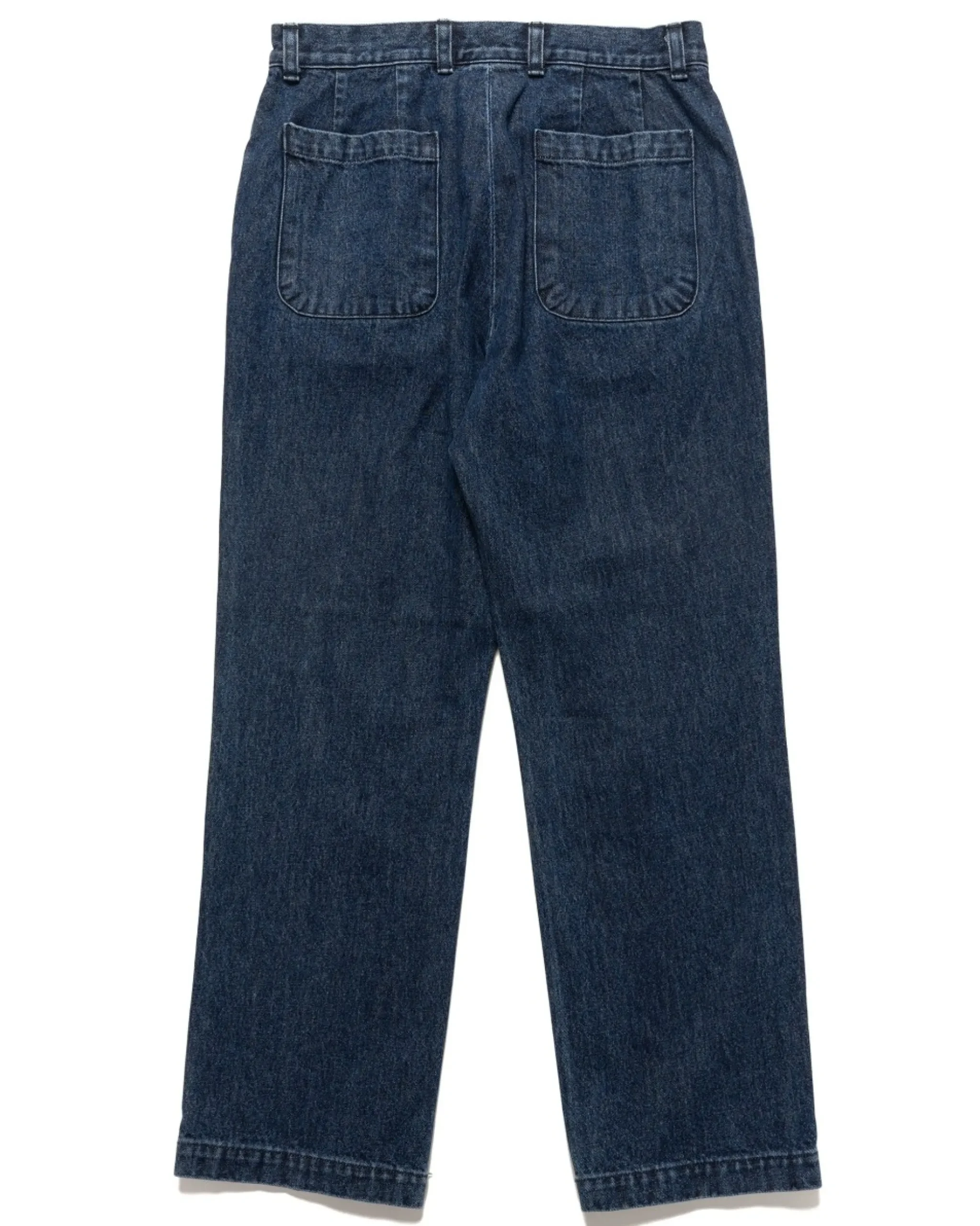 Sophnet. Washed Denim Straight Pants Indigo>Men Bottoms