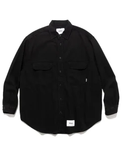 WTAPS Wcpo/Ls/Cotton. Denim Black>Men Shirts